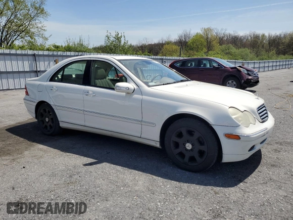 2005 Mercedes-Benz C 240 with VIN WDBRF81J85F664075, listed as a Copart auction lot 54221705 with Not provided miles and Salvage title. Bid and sale history available at DreamBid. Image 4.