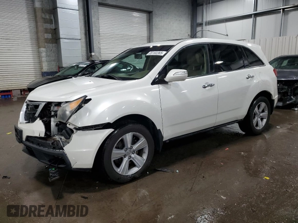 2010 Acura MDX with VIN 2HNYD2H23AH505336, listed as a Copart auction lot 89160365 with 193,112 mi miles and Salvage title. Bid and sale history available at DreamBid. Image 1.