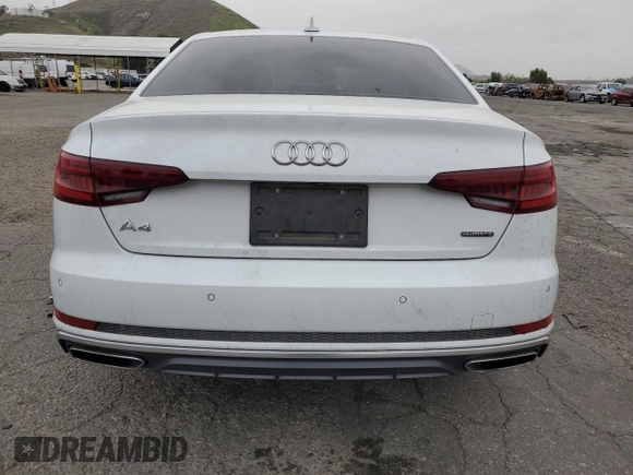 2019 Audi A4 Premium Plus z VIN WAUENAF49KN016496, wystawiony jako Copart lot #53193915 z przebiegiem 57 013 mil mil oraz Szkoda całkowita • Salvage title. Historia ofert i sprzedaży dostępna na DreamBid. Obrazek 6.