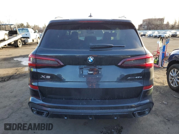 2023 BMW X5 xDrive45e with VIN 5UXTA6C08P9R93373, listed as a Copart auction lot 44031635 with 0 mi miles and Salvage Title. Bid and sale history available at carsss.com. Image 6.