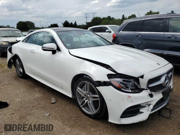 2018 Mercedes-Benz E-Class E 400 with VIN WDD1J6GB2JF024526, listed as a Copart auction lot 57150034 with 57,787 mi miles and Salvage Title. Bid and sale history available at carsss.com. Image 4.