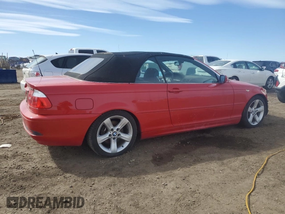 2004 BMW 3 Series 325Ci with VIN WBABW334X4PL26650, listed as a Copart auction lot 48578705 with 103,712 mi miles and Clean Title. Bid and sale history available at carsss.com. Image 3.
