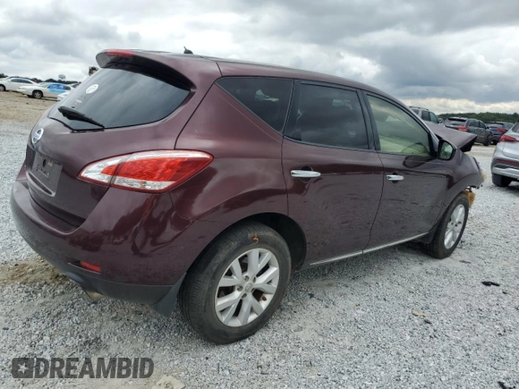 2013 Nissan Murano S with VIN JN8AZ1MU9DW203991, listed as a Copart auction lot 71965254 with 0 mi miles and Salvage Title. Bid and sale history available at carsss.com. Image 3.