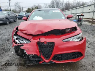 2019 Alfa Romeo Giulia Ti Sport with VIN ZARFANBN5K7608769, listed as a Copart auction lot 48581974 with 0 mi miles and Salvage Title. Bid and sale history available at carsss.com. Image 5.