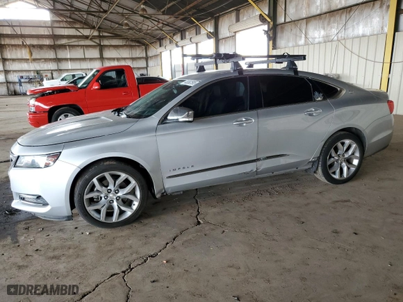 2020 Chevrolet Impala Premier with VIN 2G1105S35L9101272, listed as a Copart auction lot 48362595 with 55,618 mi miles and Salvage Title. Bid and sale history available at carsss.com. Image 1.