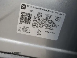 2024 GMC Terrain SLE with VIN 3GKALMEGXRL156124, listed as a Copart auction lot 60152115 with 38,215 mi miles and Salvage title. Bid and sale history available at DreamBid. Image 13.