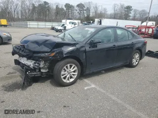 2025 Toyota Camry LE with VIN 4T1DAACK7SU017189, listed as a Copart auction lot 53103255 with 0 mi miles and Salvage Title. Bid and sale history available at carsss.com. Image 1.