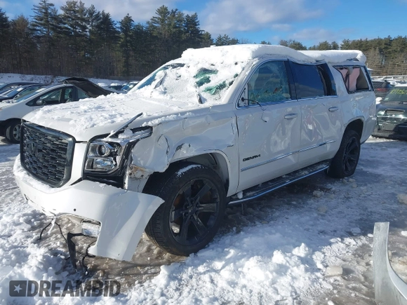 2020 GMC Yukon XL Denali with VIN 1GKS2HKJ3LR223239, listed as a IAAI auction lot 41606846 with 75,452 mi miles. Bid and sale history available at carsss.com. Image 2.
