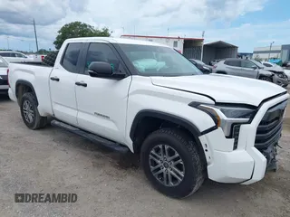 2024 Toyota Tundra SR5 with VIN 5TFLA5DA2RX149203, listed as a IAAI auction lot 42393778 with 22,750 mi miles and . Bid and sale history available at DreamBid. Image 1.