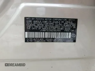 2011 Lexus ES 330 with VIN JTHBK1EGXB2460965, listed as a Copart auction lot 50342435 with 131,205 mi miles and Salvage Title. Bid and sale history available at DreamBid. Image 14.