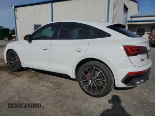 2023 Audi SQ5 Sportback Premium Plus with VIN WA124AFY3P2032515, listed as a Copart auction lot 84814574 with 17,901 mi miles and Salvage Title. Bid and sale history available at DreamBid. Image 2.