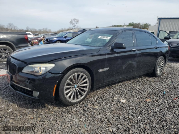 2009 BMW 7 Series 750Li with VIN WBAKB83539CY60640, listed as a Copart auction lot 46598195 with 130,443 mi miles and Salvage Title. Bid and sale history available at carsss.com. Image 1.