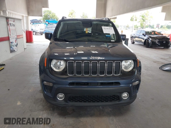 2020 Jeep Renegade Latitude with VIN ZACNJABB0LPL65586, listed as a IAAI auction lot 42347921 with 54,853 mi miles and . Bid and sale history available at DreamBid. Image 12.