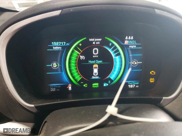 2016 Chevrolet Volt LT with VIN 1G1RC6S59GU109840, listed as a Copart auction lot 51820615 with 152,717 mi miles and Clean Title. Bid and sale history available at carsss.com. Image 9.