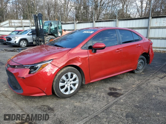 2021 Toyota Corolla LE with VIN 5YFEPMAE1MP175291, listed as a Copart auction lot 42243175 with 84,572 mi miles and Clean Title. Bid and sale history available at carsss.com. Image 1.