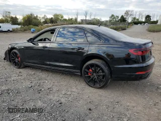 2022 Audi A8 with VIN WAULDAF89NN000364, listed as a Copart auction lot 74932604 with 28,145 mi miles and Salvage Title. Bid and sale history available at carsss.com. Image 2.