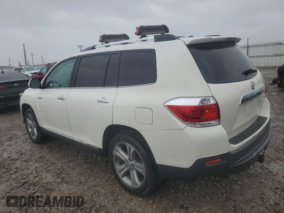 2013 Toyota Highlander Limited with VIN 5TDDK3EH2DS259524, listed as a Copart auction lot 55271195 with 191,134 mi miles and Salvage title. Bid and sale history available at DreamBid. Image 2.