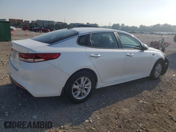 2017 Kia Optima LX with VIN 5XXGT4L35HG154068, listed as a Copart auction lot 63302785 with 53,098 mi miles and Salvage title. Bid and sale history available at DreamBid. Image 3.