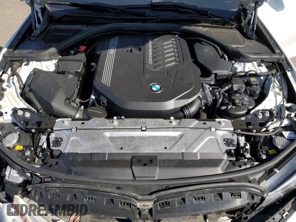 2021 BMW 3 Series M340i xDrive with VIN 3MW5U9J05M8C08378, listed as a Copart auction lot 46323565 with 34,604 mi miles and Salvage Title. Bid and sale history available at carsss.com. Image 11.