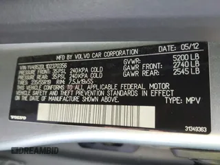 2013 Volvo XC60 3.2L с VIN YV4952DL1D2370356, выставлен на аукционе IAAI как лот 41332064 с пробегом 253 457 миль миль и . История ставок и продаж доступна на DreamBid. Изображение 9.