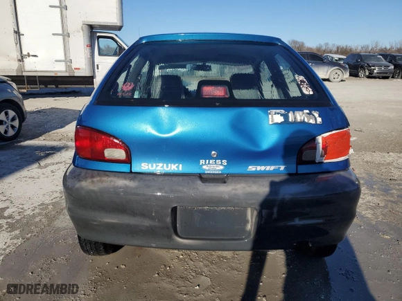 2000 Suzuki Swift GA with VIN 2S2AB21HXY6601102, listed as a Copart auction lot 46888715 with NaN miles and Salvage Title. Bid and sale history available at carsss.com. Image 6.