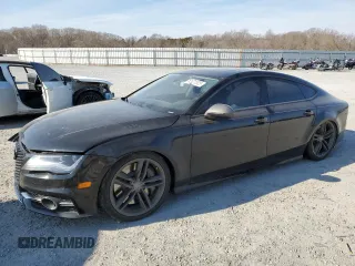 2014 Audi S7 Prestige with VIN WAUW2AFC1EN063045, listed as a Copart auction lot 43570525 with 158,875 mi miles and Salvage Title. Bid and sale history available at carsss.com. Image 1.