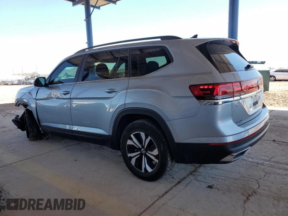 2024 Volkswagen Atlas SE with VIN 1V2DR2CA1RC593093, listed as a Copart auction lot 56397325 with 14,524 mi miles and Salvage title. Bid and sale history available at DreamBid. Image 2.