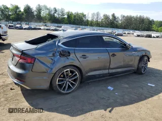2018 Audi S5 Sportback Prestige z VIN WAUC4CF54JA097251, wystawiony jako Copart lot #56038824 z przebiegiem Nie podano mil oraz Szkoda całkowita • Salvage title. Historia ofert i sprzedaży dostępna na DreamBid. Obrazek 3.