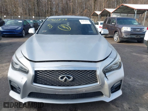 2015 Infiniti Q50 Premium z VIN JN1BV7AR8FM417712, wystawiony jako IAAI lot #41427839 z przebiegiem 88 424 mil mil oraz . Historia ofert i sprzedaży dostępna na DreamBid. Obrazek 11.
