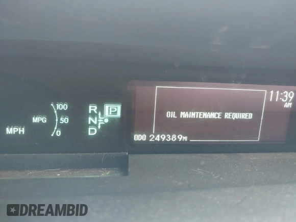 2010 Toyota Prius II with VIN JTDKN3DU0A0143461, listed as a IAAI auction lot 41949885 with 249,389 mi miles and . Bid and sale history available at DreamBid. Image 7.