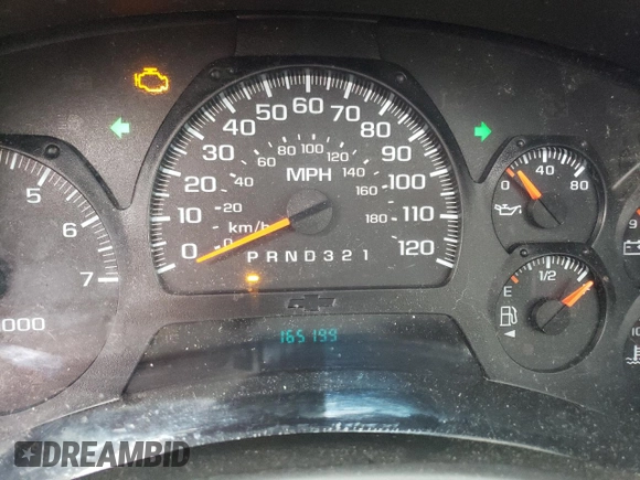 2008 Chevrolet TrailBlazer 1LT with VIN 1GNDT13S182100708, listed as a Copart auction lot 89284975 with 165,199 mi miles and Salvage Title. Bid and sale history available at DreamBid. Image 9.