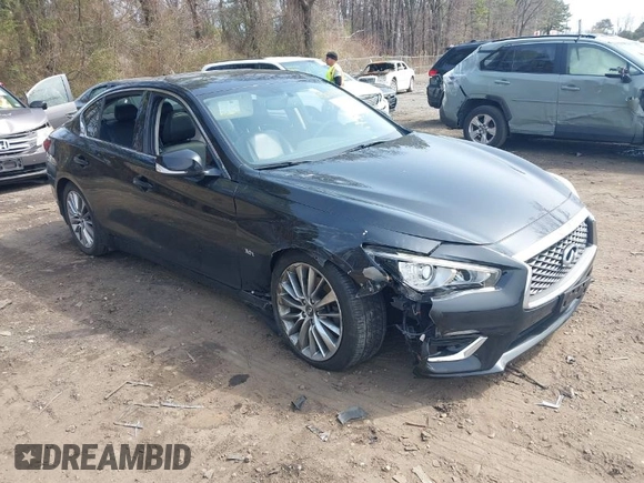 2018 Infiniti Q50 Sport with VIN JN1EV7AR8JM612165, listed as a IAAI auction lot 42007029 with 71,328 mi miles and . Bid and sale history available at carsss.com. Image 1.