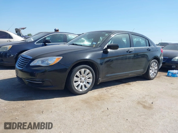 2014 Chrysler 200 LX with VIN 1C3CCBAB7EN208911, listed as a IAAI auction lot 41981884 with 144,239 mi miles and . Bid and sale history available at carsss.com. Image 2.