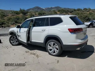 2021 Volkswagen Atlas SE z VIN 1V2HR2CA4MC568201, wystawiony jako Copart lot #57884145 z przebiegiem 49 201 mil mil oraz Czysty tytuł • Clean title. Historia ofert i sprzedaży dostępna na DreamBid. Obrazek 2.