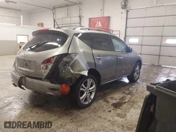 2010 Nissan Murano SL with VIN JN8AZ1MWXAW100429, listed as a IAAI auction lot 41875925 with 147,723 mi miles. Bid and sale history available at carsss.com. Image 4.