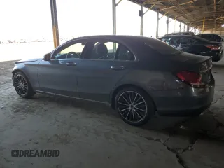 2020 Mercedes-Benz C 300 with VIN W1KWF8DB9LR589736, listed as a Copart auction lot 61863365 with 53,490 mi miles and Salvage title. Bid and sale history available at DreamBid. Image 2.