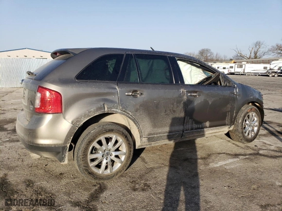 2014 Ford Edge SEL with VIN 2FMDK4JC8EBB55425, listed as a Copart auction lot 48813805 with 210,560 mi miles and Salvage Title. Bid and sale history available at carsss.com. Image 3.