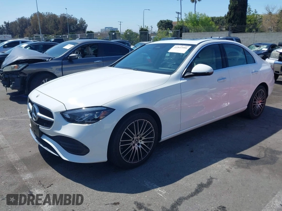 2023 Mercedes-Benz C 300 with VIN W1KAF4GB0PR084611, listed as a IAAI auction lot 41842086 with 24,562 mi miles and . Bid and sale history available at DreamBid. Image 2.