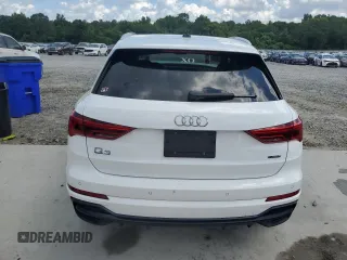 2021 Audi Q3 S line Premium with VIN WA1DECF37M1028653, listed as a Copart auction lot 61348155 with 42,322 mi miles and Salvage title. Bid and sale history available at DreamBid. Image 6.