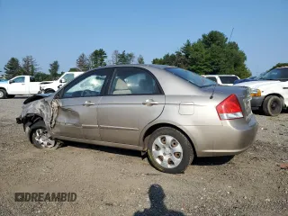 2008 Kia Spectra EX with VIN KNAFE122485569381, listed as a Copart auction lot 66907474 with 0 mi miles and Salvage Title. Bid and sale history available at carsss.com. Image 2.