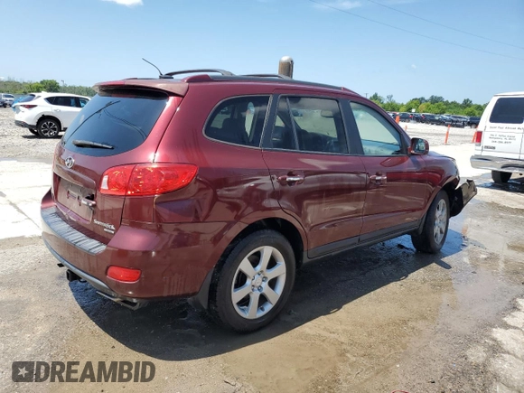 2009 Hyundai Santa Fe Limited with VIN 5NMSH13E49H277634, listed as a Copart auction lot 61148895 with 99,997 mi miles and Salvage title. Bid and sale history available at DreamBid. Image 3.
