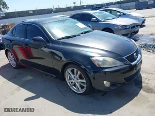 2006 Lexus IS 350 Auto with VIN JTHBE262665001713, listed as a IAAI auction lot 41944177 with 1 mi miles. Bid and sale history available at carsss.com. Image 1.