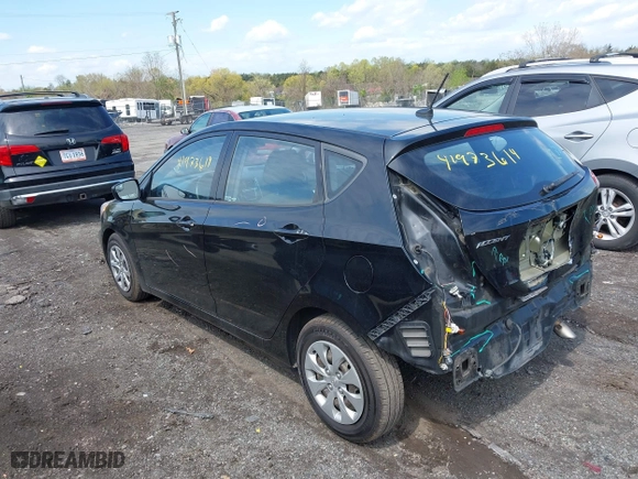 2014 Hyundai Accent GS with VIN KMHCT5AE3EU193249, listed as a IAAI auction lot 41973614 with 136,655 mi miles. Bid and sale history available at carsss.com. Image 3.
