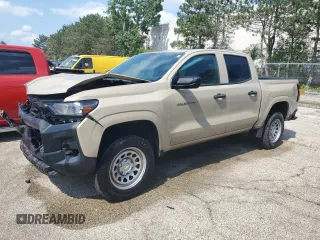 2023 Chevrolet Colorado 2WD Work Truck z VIN 1GCGSBECXP1170474, wystawiony jako Copart lot #59870795 z przebiegiem 25 739 mil mil oraz Czysty tytuł • Clean title. Historia ofert i sprzedaży dostępna na DreamBid. Obrazek 1.