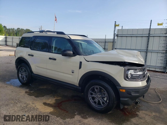 2024 Ford Bronco Sport Big Bend z VIN 3FMCR9B6XRRF54471, wystawiony jako Copart lot #54751625 z przebiegiem 1 478 mil mil oraz Szkoda całkowita • Salvage title. Historia ofert i sprzedaży dostępna na DreamBid. Obrazek 4.
