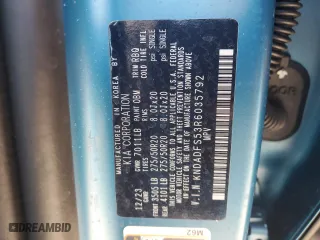 2024 Kia EV9 Land with VIN KNDADFS53R6035792, listed as a Copart auction lot 88650305 with 9,617 mi miles and Salvage Title. Bid and sale history available at carsss.com. Image 14.