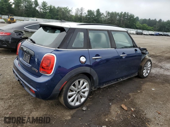 2016 MINI Hardtop 4 Door S with VIN WMWXU3C56G2D29439, listed as a Copart auction lot 64166115 with 56,173 mi miles and Salvage title. Bid and sale history available at DreamBid. Image 3.