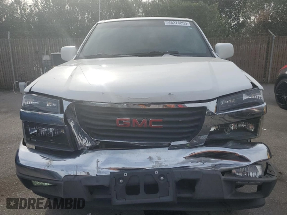 2012 GMC Canyon with VIN 1GTE5LFE4C8154762, listed as a Copart auction lot 46375805 with 190,916 mi miles and Salvage title. Bid and sale history available at DreamBid. Image 5.