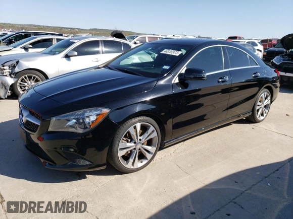 2016 Mercedes-Benz CLA with VIN WDDSJ4EB7GN392761, listed as a Copart auction lot 44340973 with 22,335 mi miles. Bid and sale history available at carsss.com. Image 1.