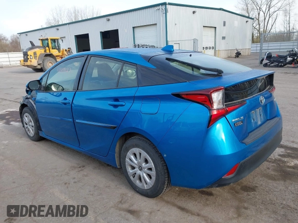 2021 Toyota Prius L Eco with VIN JTDKAMFU5M3145949, listed as a IAAI auction lot 42113123 with 127,872 mi miles and . Bid and sale history available at DreamBid. Image 3.